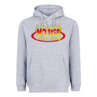 Heather Grey American punk Heavyweight Hoodie - linhVisuals