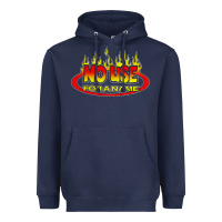 Navy American punk Heavyweight Hoodie - linhVisuals