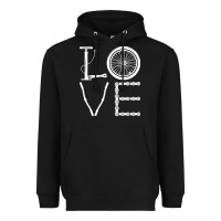 Black cycling t  shirt cycling cyclist t  shirt (1) Heavyweight Hoodie - linhVisuals