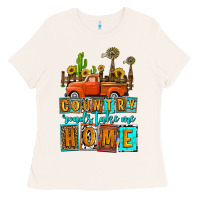 Country Roads Take Me Home Olivia Ladies Tee | Teevron