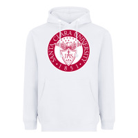 White santa clara u seal Heavyweight Hoodie - linhVisuals