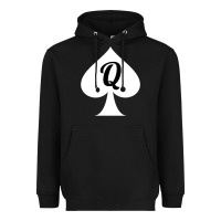 Black queen of spades clothes for women   qos tee t shirt Heavyweight Hoodie - linhVisuals