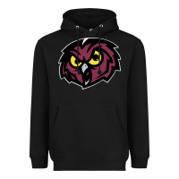 Black temple owls Heavyweight Hoodie - linhVisuals