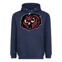 Navy temple owls Heavyweight Hoodie - linhVisuals