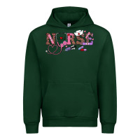 Forest Green valentine's day nurse Urban Hoodie - RanaPortraitStore