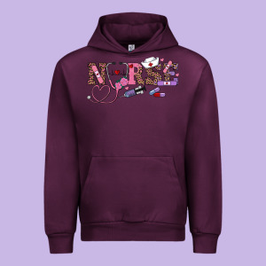 Valentine's Day Nurse Urban Hoodie Designed By Ranaportraitstore