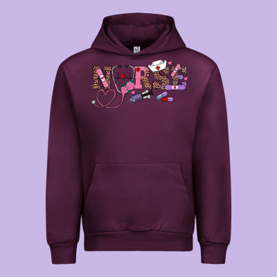 Valentine's Day Nurse Urban Hoodie Designed By Ranaportraitstore