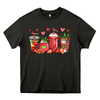Asphalt strawberry coffee cups Heavy Core Tee - Jasminsmagicworld