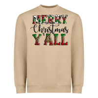 Merry Christmas Y'all Heavyweight Sweatshirt | Teevron