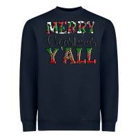 Navy merry christmas y'all Heavyweight Sweatshirt - AdoDesignShop