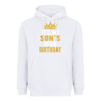 White it's my son's 15th birthday 15 years old boy t shirt Heavyweight Hoodie - linhVisuals