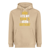 Mushroom it's my son's 15th birthday 15 years old boy t shirt Heavyweight Hoodie - linhVisuals