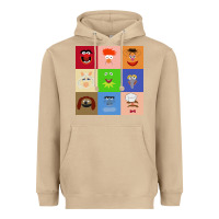 Mushroom Muppets and Friends Heavyweight Hoodie - linhVisuals