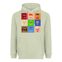 Matcha Muppets and Friends Heavyweight Hoodie - linhVisuals