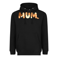 Black Bluey Mum Heavyweight Hoodie - linhVisuals