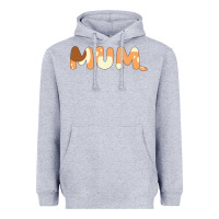 Heather Grey Bluey Mum Heavyweight Hoodie - linhVisuals