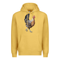 Antique Gold American Game Chicken Premium Hoodie - LillyAllenDesigns