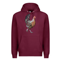Burgundy American Game Chicken Premium Hoodie - LillyAllenDesigns