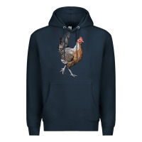 Navy American Game Chicken Premium Hoodie - LillyAllenDesigns