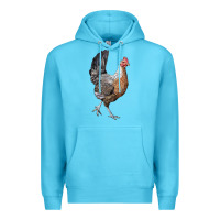 Ocean Blue American Game Chicken Premium Hoodie - LillyAllenDesigns