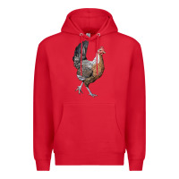 Red American Game Chicken Premium Hoodie - LillyAllenDesigns