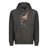 Smoke American Game Chicken Premium Hoodie - LillyAllenDesigns