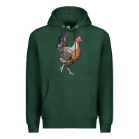 Sports Green American Game Chicken Premium Hoodie - LillyAllenDesigns