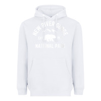 White womens new river gorge national park bear west virginia nature v neck Heavyweight Hoodie - linhVisuals