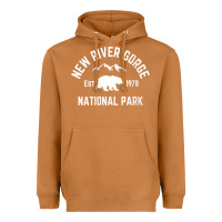 Meerkat womens new river gorge national park bear west virginia nature v neck Heavyweight Hoodie - linhVisuals