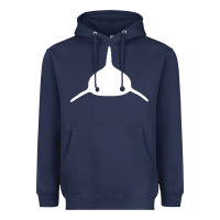 Navy newandy casagrande Heavyweight Hoodie - linhVisuals