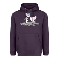 Plum newanimaniacs pinky and the brain Heavyweight Hoodie - linhVisuals