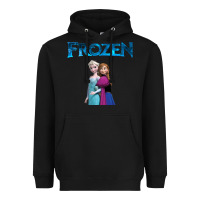 Black newanna and elsa frozen Heavyweight Hoodie - linhVisuals