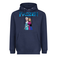 Navy newanna and elsa frozen Heavyweight Hoodie - linhVisuals
