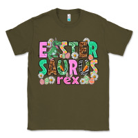 Army Green Easter Saurus Nurse Easter Day Classic Tee - HowdyJamesFarm
