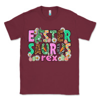 Burgundy Easter Saurus Nurse Easter Day Classic Tee - HowdyJamesFarm
