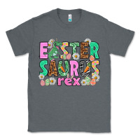 Charcoal Heather Easter Saurus Nurse Easter Day Classic Tee - HowdyJamesFarm
