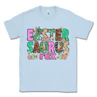 Dusty Blue Easter Saurus Nurse Easter Day Classic Tee - HowdyJamesFarm