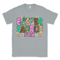 Heather Grey Easter Saurus Nurse Easter Day Classic Tee - HowdyJamesFarm