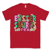 Red Easter Saurus Nurse Easter Day Classic Tee - HowdyJamesFarm