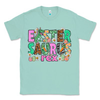 Seafoam Easter Saurus Nurse Easter Day Classic Tee - HowdyJamesFarm