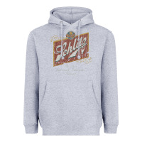 Heather Grey schlitz beer Heavyweight Hoodie - linhVisuals