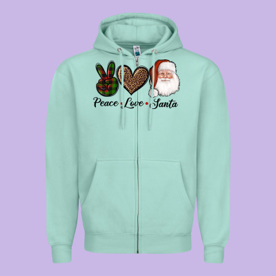 Peace Love Eagles Royal Blue Zipper Hoodie Designed By Adodesignshop