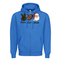 True Royal peace love eagles royal blue Zipper Hoodie - AdoDesignShop