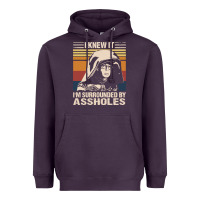 Plum i knew it im surrounded by assholes Heavyweight Hoodie - linhVisuals