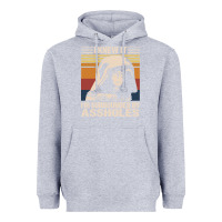 Heather Grey i knew it im surrounded by assholes Heavyweight Hoodie - linhVisuals