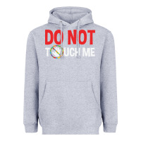 Heather Grey do not touch me autism kid Heavyweight Hoodie - linhVisuals