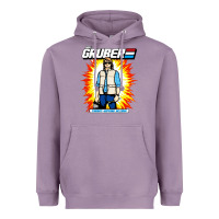 Lavender macgruber action figure Heavyweight Hoodie - linhVisuals
