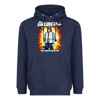 Navy macgruber action figure Heavyweight Hoodie - linhVisuals