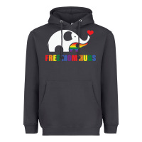 Smoke free mom hugs pride elephant rainbow Heavyweight Hoodie - linhVisuals