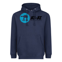 Navy reach out and crush someone Heavyweight Hoodie - linhVisuals
